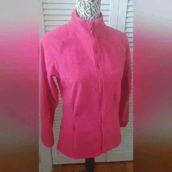 McKinley Woman's Small Hot Pink  Polar fleece Super Soft Zip-Up Sweater - Picture 1 of 10